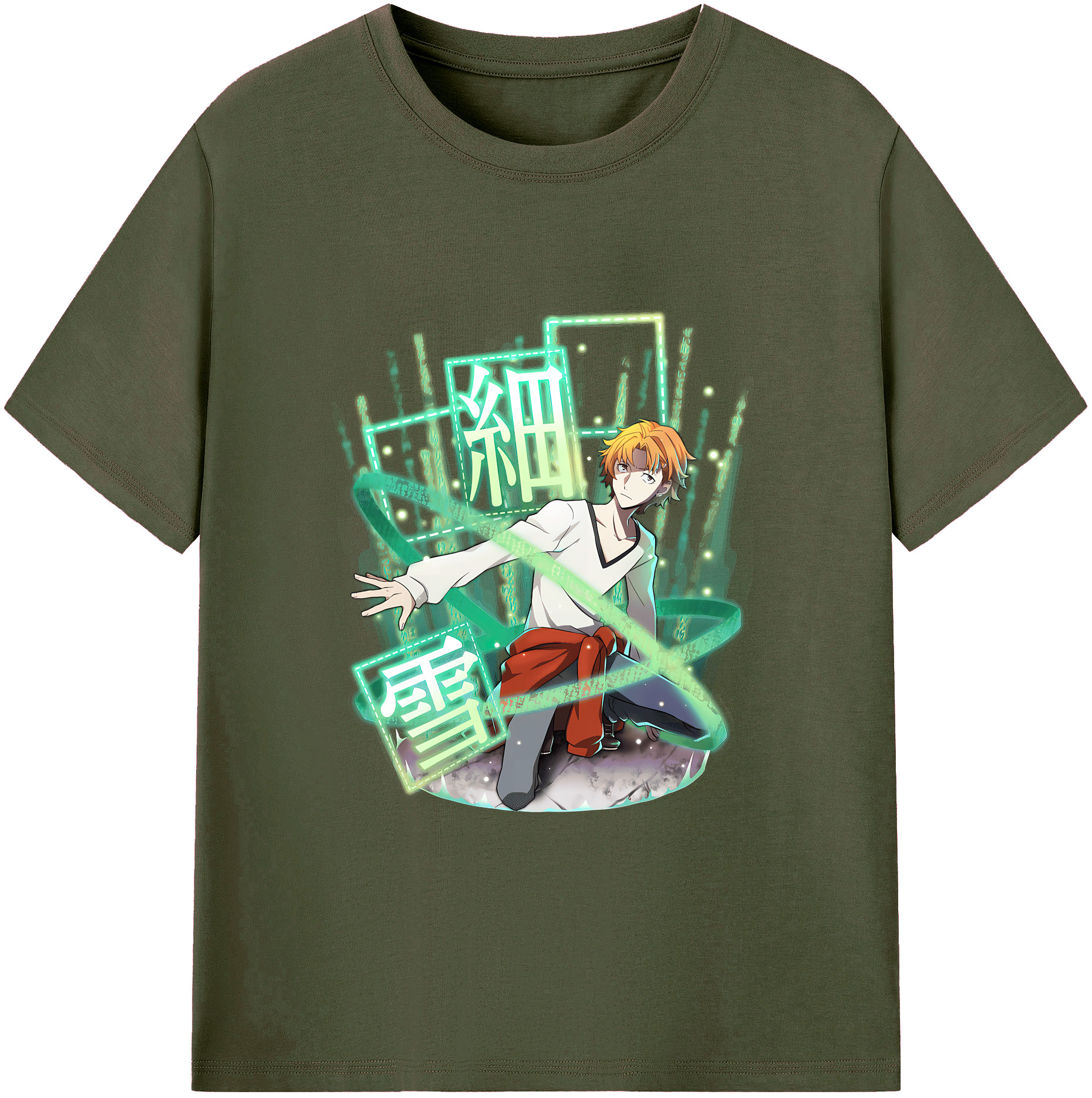 （画像用） 文豪ストレイドッグス Bungo Stray Dogs 綿100％ メンズ半袖Tシャツ｜肌触りやわらか＆通気性